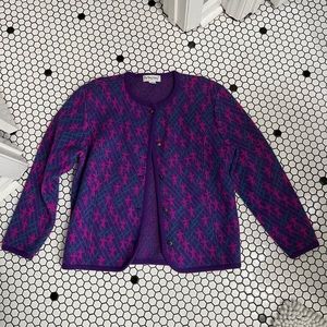 Vintage The Very Thing wool button up sweater size XL